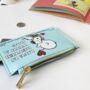 Blue Snoopy Credit Card Zip Wallet, thumbnail 4 of 4