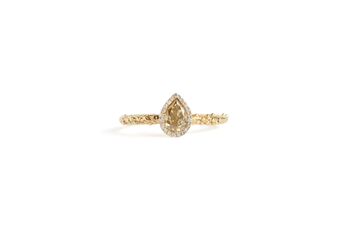 Yellow Pear Cut Diamond Engagement Ring, 2 of 6