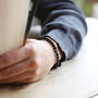 Men's Personalised Adjustable Stone Bracelet, thumbnail 6 of 11