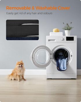 Pet Sofa Bed With Reversible Cushion And Raised Edges, 6 of 9