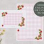 A5 Pink Strawberry Letter Writing Paper And Envelopes, thumbnail 1 of 6