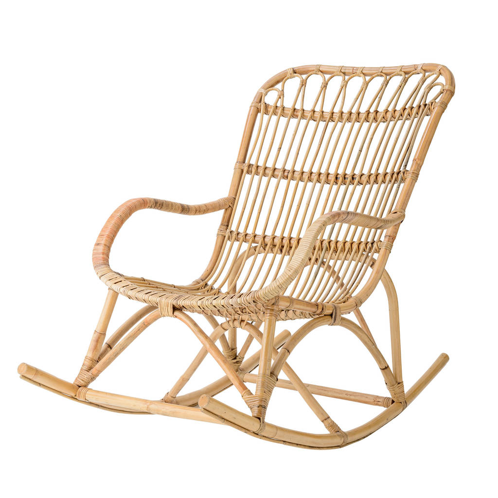 Rattan Rocking Chair In Natural By Out There Interiors