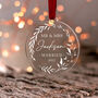Personalised First Christmas Married Christmas Bauble, thumbnail 8 of 11