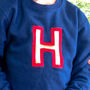 Personalised Childrens Applique Initial Jumper, thumbnail 2 of 6