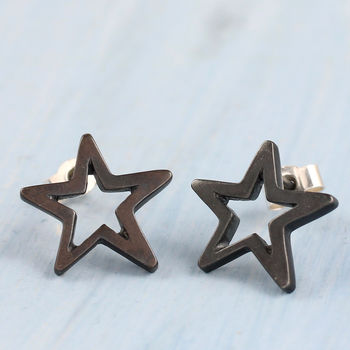 Star Stud Earrings Celestial Jewellery Gift, 7 of 9