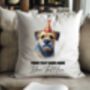 Personalised Boston Terrier Birthday Congratulations Party Cushion B, thumbnail 2 of 2