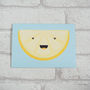 Cute Lemon Slice Greeting Card, thumbnail 2 of 4