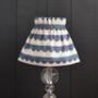 Dolly Blue Scallop Gathered Scrunchie Lampshade, thumbnail 5 of 5