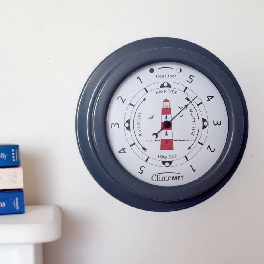 Customisable Red Lighthouse Tide Clock, 1 of 5