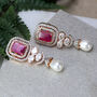 Statement Zircon Drop Earring, thumbnail 3 of 4