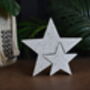 Handmade Concrete Star In A Star Ornament, thumbnail 1 of 2