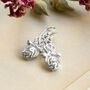 Sterling Silver Celtic Flower Dangly Earrings, thumbnail 1 of 3