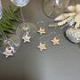 Personalised Christmas Star Wine Glass Charms, thumbnail 3 of 12