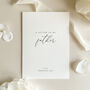 Luxury 'Letter To My Father On My Wedding Day' Card, Elegant Calligraphy Design, thumbnail 8 of 11