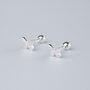 Sterling Silver Butterfly Screw Back Stud Earrings, thumbnail 1 of 5