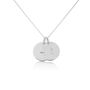 Pembroke Sterling Silver Disc Duo Necklace, thumbnail 3 of 4