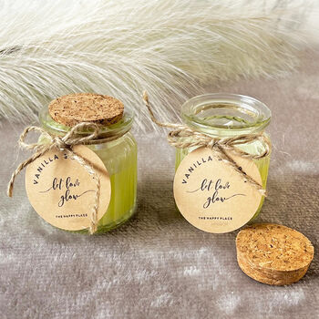 Vanilla Candle Soy Wax Candles In Jar Set Of Two, 5 of 6