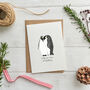 Personalised Penguin Christmas Love Card, thumbnail 2 of 2
