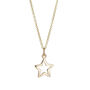 Solid 9ct Gold Open Star Necklace With Diamond, thumbnail 7 of 7