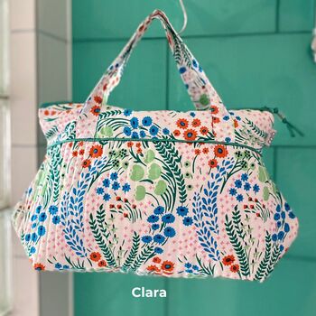 Wash Bag With Handles Clara Print, 7 of 11