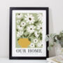 Handmade Floral Personalised Print Art For Home, thumbnail 8 of 12