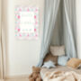 Hello Little One Pink Floral Nursery Art Print, thumbnail 2 of 4
