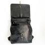 Black Leather Backpack Medium, thumbnail 3 of 5