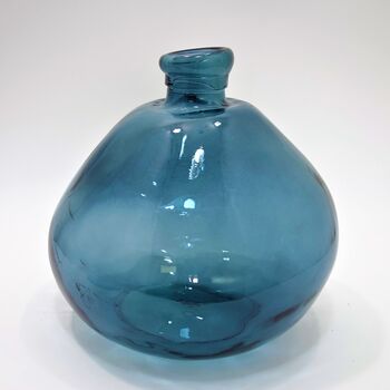 Recycled Blown Glass Vase | 33cm | Nine Colours, 8 of 11