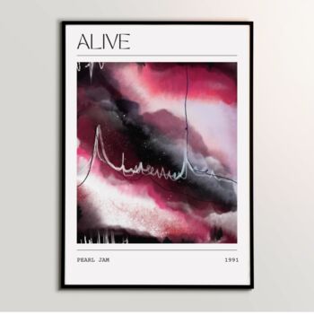 Pearl Jam Alive Song Inspired Art Print, 2 of 3