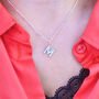 Sterling Silver Modern Initial Charm Necklace, thumbnail 1 of 6