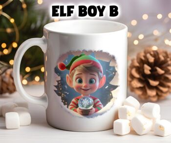 Personalised Christmas Elf Breakout Gift Mug, 2 of 6
