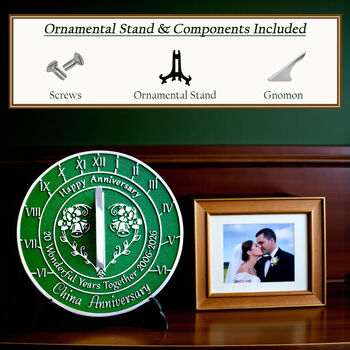 20th China Anniversary Sundial Gift Celebration Present, 5 of 10