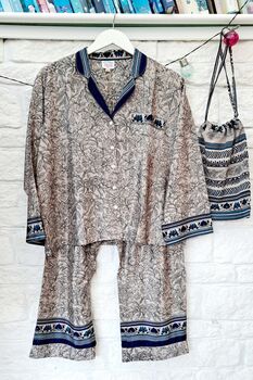 Upcycled Sari Pyjama Sets, 2 of 12