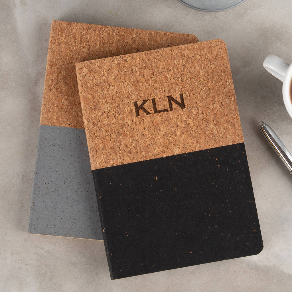 Personalised Vegan Cork Notebook, 1 of 7