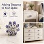 Indigo Petal Ceramic Cabinet Knobs, thumbnail 8 of 9