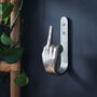 Silver Hand 'Middle Finger' Wall Hook, thumbnail 4 of 4