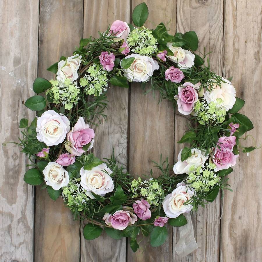 rose floral wreath by ella james