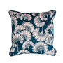 Forest Green And Blush Velvet Patterned Cushion, thumbnail 4 of 8