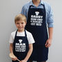 Personalised Mummy/Daddy And Me Apron Set, thumbnail 5 of 9