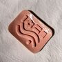 Geometric Pink Ceramic Soap Dish, thumbnail 2 of 3