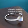 Sterling Silver Moonstone Moon Stacking Ring, thumbnail 7 of 11