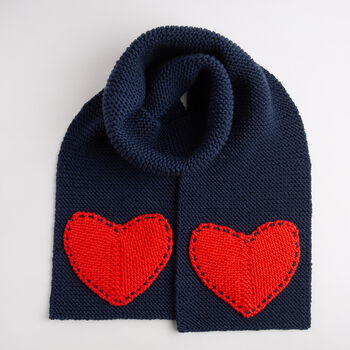 Heart Scarf Knitting Kit Heart Research UK Charity, 4 of 6
