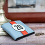 No 20 Racing Blue Leather Wallet, thumbnail 1 of 5