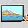Mont Orgueil Castle Jersey Colour Pop Print, thumbnail 1 of 2