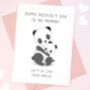 Personalised Panda Bear Mother's Day Card, thumbnail 1 of 3
