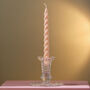 Vintage Mid Century Cut Glass Candlestick, thumbnail 3 of 4