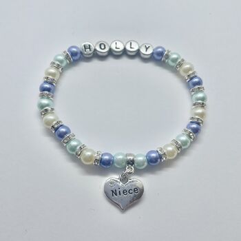 Personalised Niece Charm Bracelet, 9 of 12