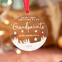 Personalised First Christmas As My Grandparents Bauble, thumbnail 6 of 6