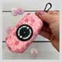 Pink Floral Dog Poo Bag Holder, thumbnail 1 of 5