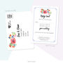 Floral Bouquet Wedding Invitation, thumbnail 6 of 9